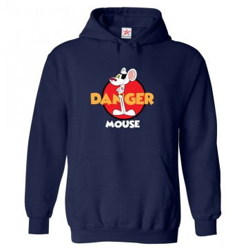Danger Mouse Cartoon Unisex Novelty Kids and Adults Pullover Hooded Sweatshirt